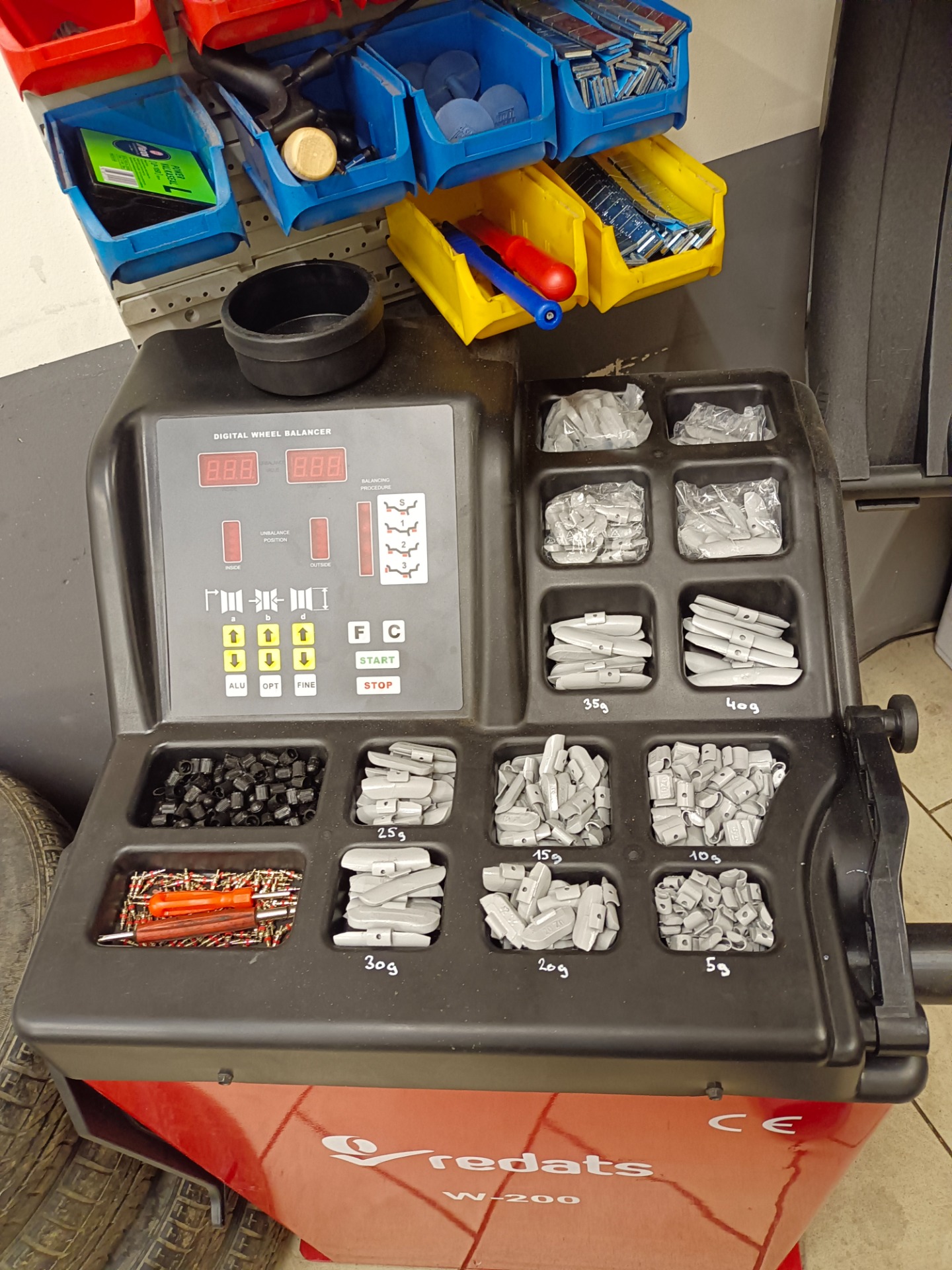 Závaží a připravenost na práci 